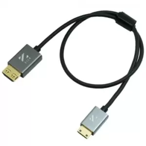 ZILR High Speed HDMI Secure Cable (4Kp60 Hyper-Thin Type-A Full to Type-C Mini) 45cm / 17.7in