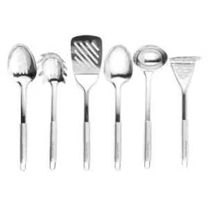 Russell Hobbs Stainless Steel 6 Piece Kitchen Utensil Set with Stand