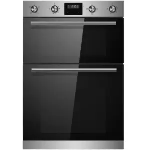 Cookology CDO900SS 60cm Stainless Steel Built-in Electric Double Oven & timer
