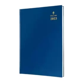 Collins 40 A4 Week to View 2023 Desk Diary - Blue