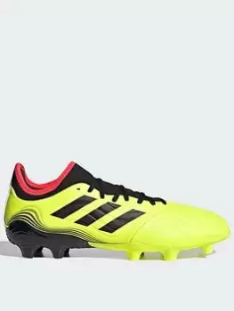 adidas Mens Copa 20.3 Firm Ground Football Boots - Yellow, Yellow, Size 6, Men