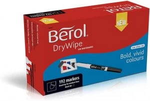 Berol Drywipe Pen Broad Black Pack of 192 1984897