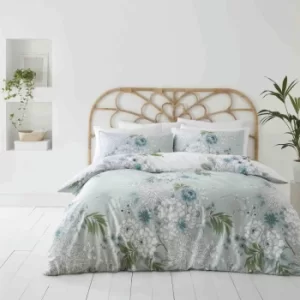Bianca Chinoiserie Floral Duvet Cover and Pillowcase Set Green