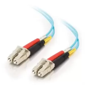 Origin Storage 85550 fibre optic cable 2m LC OFNR OM3 Aqua colour