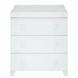 Little Acorns Classic Milano Dresser & Changing Table - Light Grey