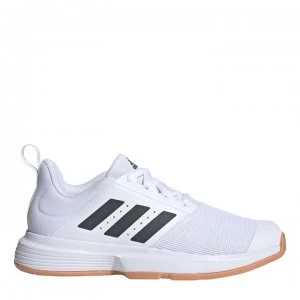 adidas Essence Womens Indoor Sports Shoes - White/Black