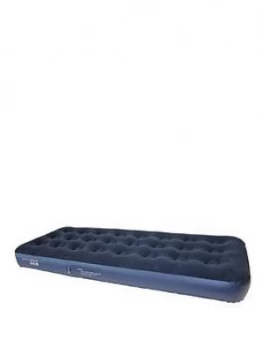 Yellowstone Deluxe Single Flocked Airbed - Navy