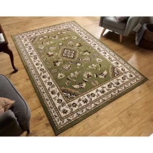 Traditional Oriental Classic Design Quality Sherborne Rug in Green 120x170cm (4'x5'6'')