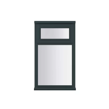Anthracite Grey Double Glazed Timber Window - 1045x625mm