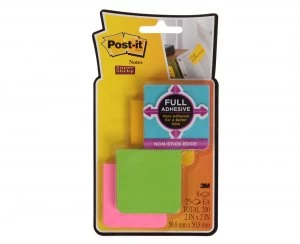 Post It Full Adhesive Assorted Pack of 8