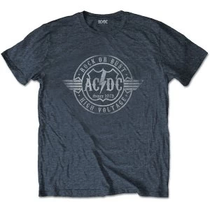 AC/DC - Rock or Bust Unisex Medium T-Shirt - Grey