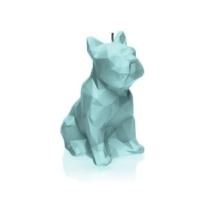Mint Low Poly Bulldog Candle