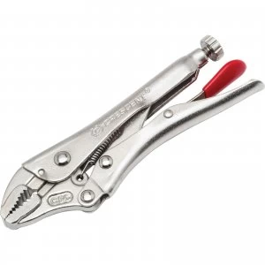 Crescent Curved Jaw Locking Pliers With Wire Cutter 130mm