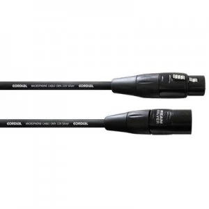 Cordial CIM5FM XLR Cable [1x XLR socket - 1x XLR plug] 5m Black