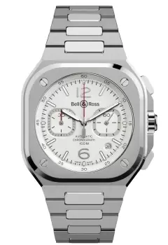 Bell & Ross Watch BR 05 Chronograph White Hawk Bracelet Limited Edition
