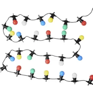 20 x Multicoloured Garden Festoon Chain String Lights