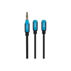 Maplin Premium 3.5mm Stereo 3 Pole Jack to Twin 3.5mm Socket Splitter Cable