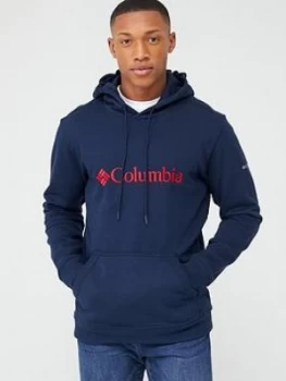 Columbia Classic Basic Logo Hoodie - Navy, Size XL, Men