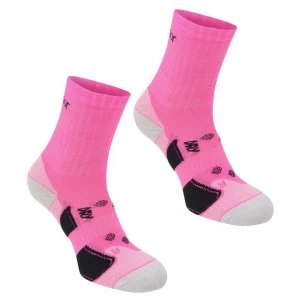 Karrimor 2 pack Running Socks Ladies - Bright Pink