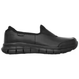 Occupational Womens/Ladies Sure Track Slip On Work Shoes (4 uk) (Black) - Black - Skechers