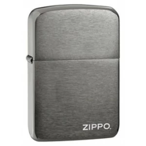 Zippo Logo 1941 Replica Black Ice Windproof Lighter