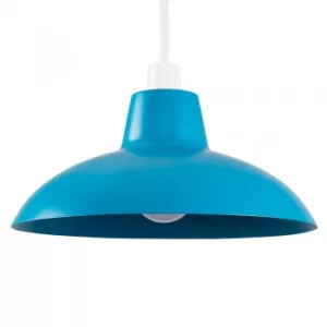 Civic French Blue Metal Pendant Shade