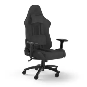 CORSAIR TC100 RELAXED Fabric Gaming Chair, Relaxed Fit, Black/Grey