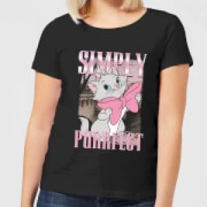 Disney Aristocats Simply Purrfect Womens T-Shirt - Black - XXL