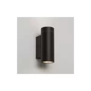Astro Dartmouth - LED 1 Light Outdoor Up Down Twin Wall Light Textured Black IP54