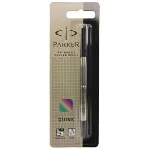 Parker Black Fine Rollerball Pen Refill Pack of 12 S0711600