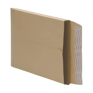 5 Star C4 Peel and Seal Gusset 25mm Envelopes 115g/m2 Manilla Pack of 125 Envelopes