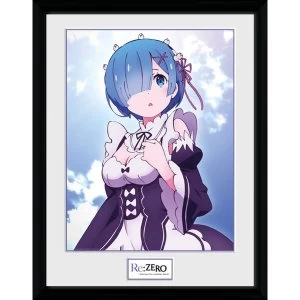 Re:Zero Rem Clouds Framed Collector Print