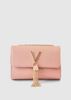Valentino Bags Womens Divina Gift Box Small Fold Clutch Bag With Chain In Rosa