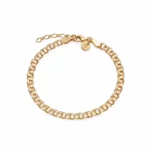 Daisy London 18ct Gold Plate Double Curb Chain Bracelet 18ct Gold Plate