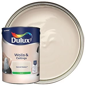 Dulux Walls & Ceilings Natural Hessian Silk Emulsion Paint 5L