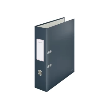180 Cosy Lever Arch File Soft Touch A4, 80MM Width, Velvet Grey - Outer Carton of 6