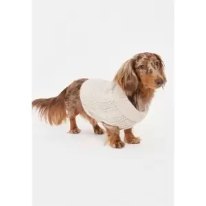 Missguided Cable High Neck Dog Jumper - Neutral