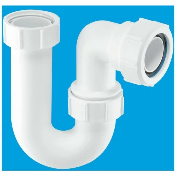 Tubular Swivel Sink Trap with WM & 19/23mm Pipe Connection - 1.1/2 Multifit - Mcalpine