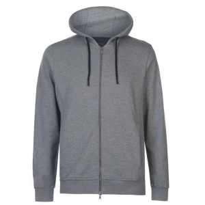 Paul And Shark Patch Zip Through Hoodie - Mid Grey 931