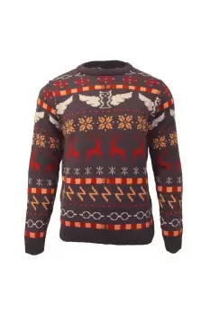 Icons Fair Isle Knitted Christmas Jumper