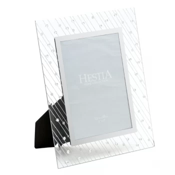 5" x 7" - HESTIA Mirror Glass Raindrop Design Photo Frame