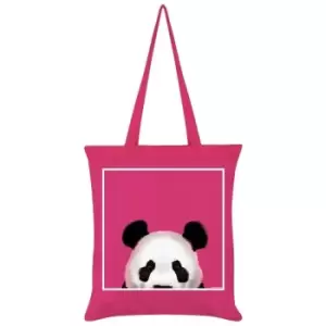 Inquisitive Creatures Panda Tote Bag (One Size) (Pink) - Pink