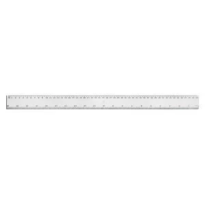 5 Star Office Ruler Plastic 500mm Clear Pack 24