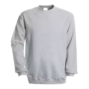 Kariban Mens Plain Crew Neck Sweatshirt (M) (Oxford Grey)