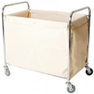 Slingsby Linen Truck With Bag Silver 356926