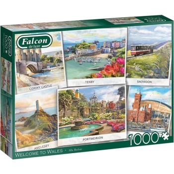Falcon de luxe Welcome to Wales Jigsaw Puzzle - 1000 Pieces