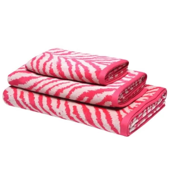 Biba Zebra Bath Towel - Pink