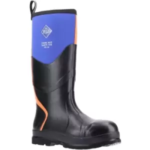 Muck Boots Unisex Adults Chore Max S5 Safety Welllington (11 UK) (Blue/Orange) - Blue/Orange