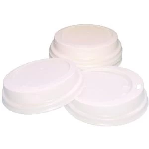 Caterpack White 25cl Paper Cup Sip Lids Pack of 100 MXPWL80