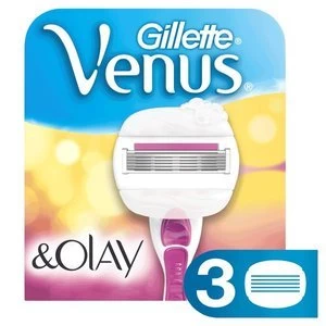 Gillette Venus and Olay Sugarberry 3 Razor Blade Refills
